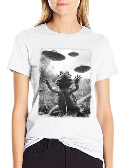 Bearded Dragon Alien Abduction T-Shirt