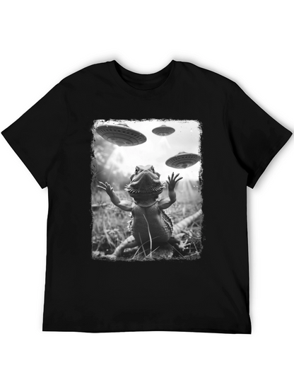 Bearded Dragon Alien Abduction T-Shirt