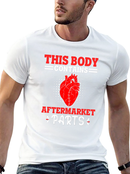 Funny Aftermarket Parts Heart Graphic T-Shirt