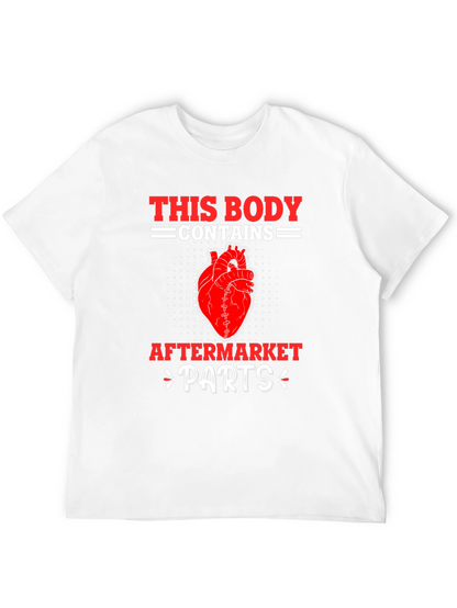 Funny Aftermarket Parts Heart Graphic T-Shirt