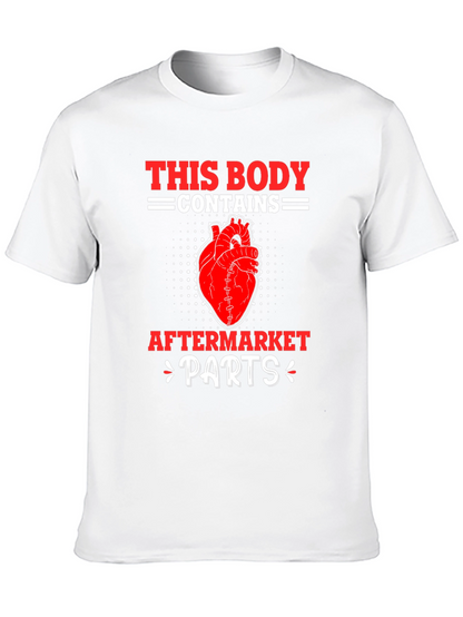 Funny Aftermarket Parts Heart Graphic T-Shirt