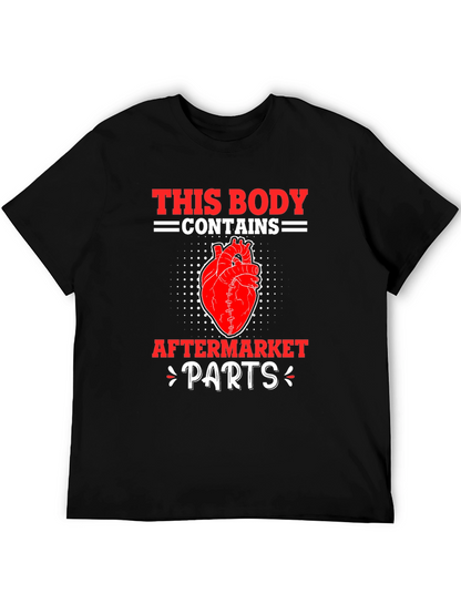 Funny Aftermarket Parts Heart Graphic T-Shirt
