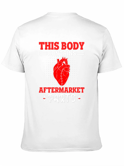 Funny Aftermarket Parts Heart Graphic T-Shirt