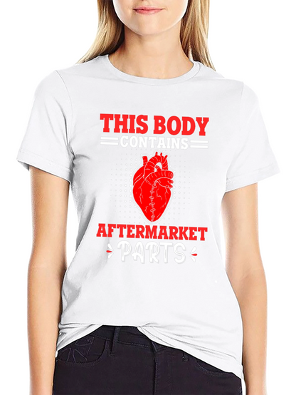 Funny Aftermarket Parts Heart Graphic T-Shirt