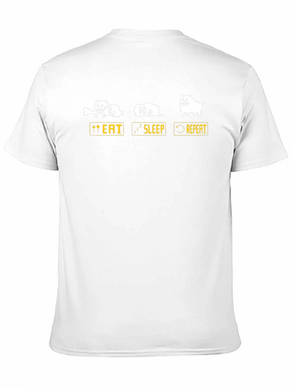 Eat Sleep Repeat Dog T-Shirt