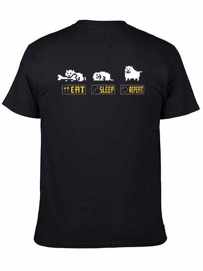 Eat Sleep Repeat Dog T-Shirt