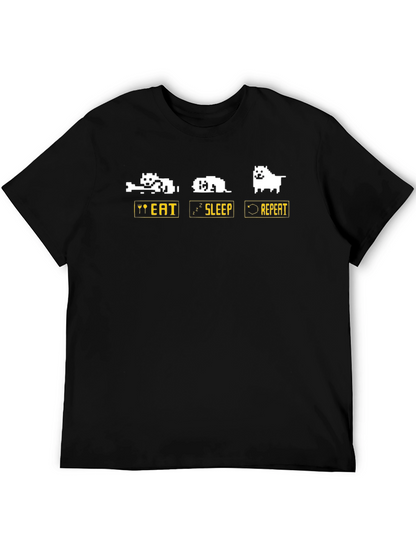 Eat Sleep Repeat Dog T-Shirt