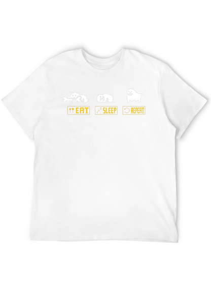 Eat Sleep Repeat Dog T-Shirt