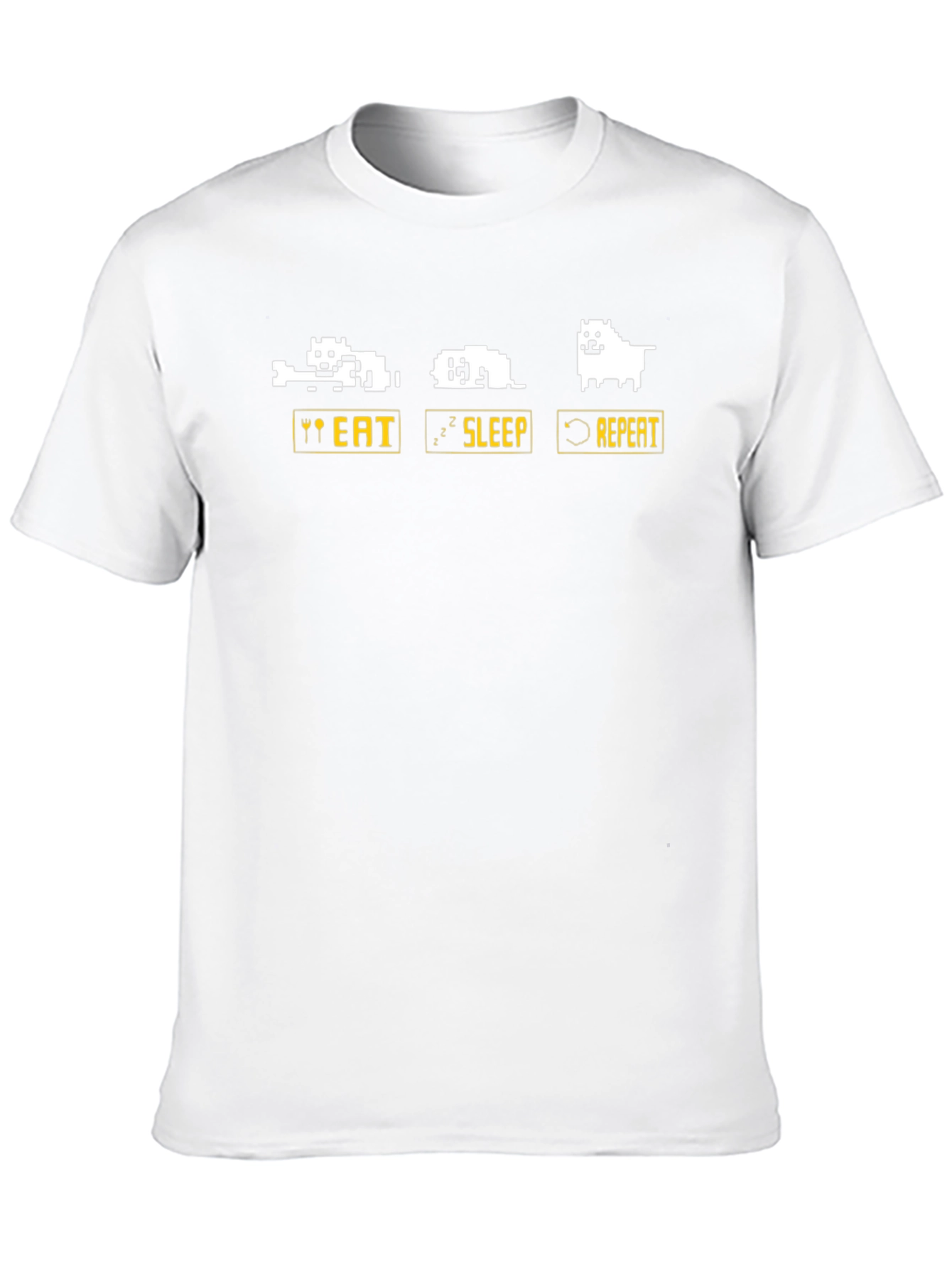 Eat Sleep Repeat Dog T-Shirt