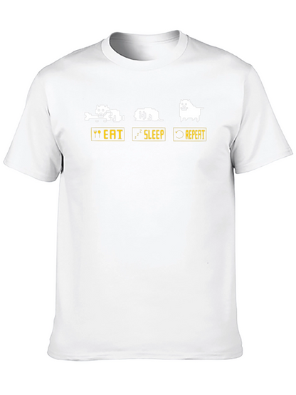 Eat Sleep Repeat Dog T-Shirt