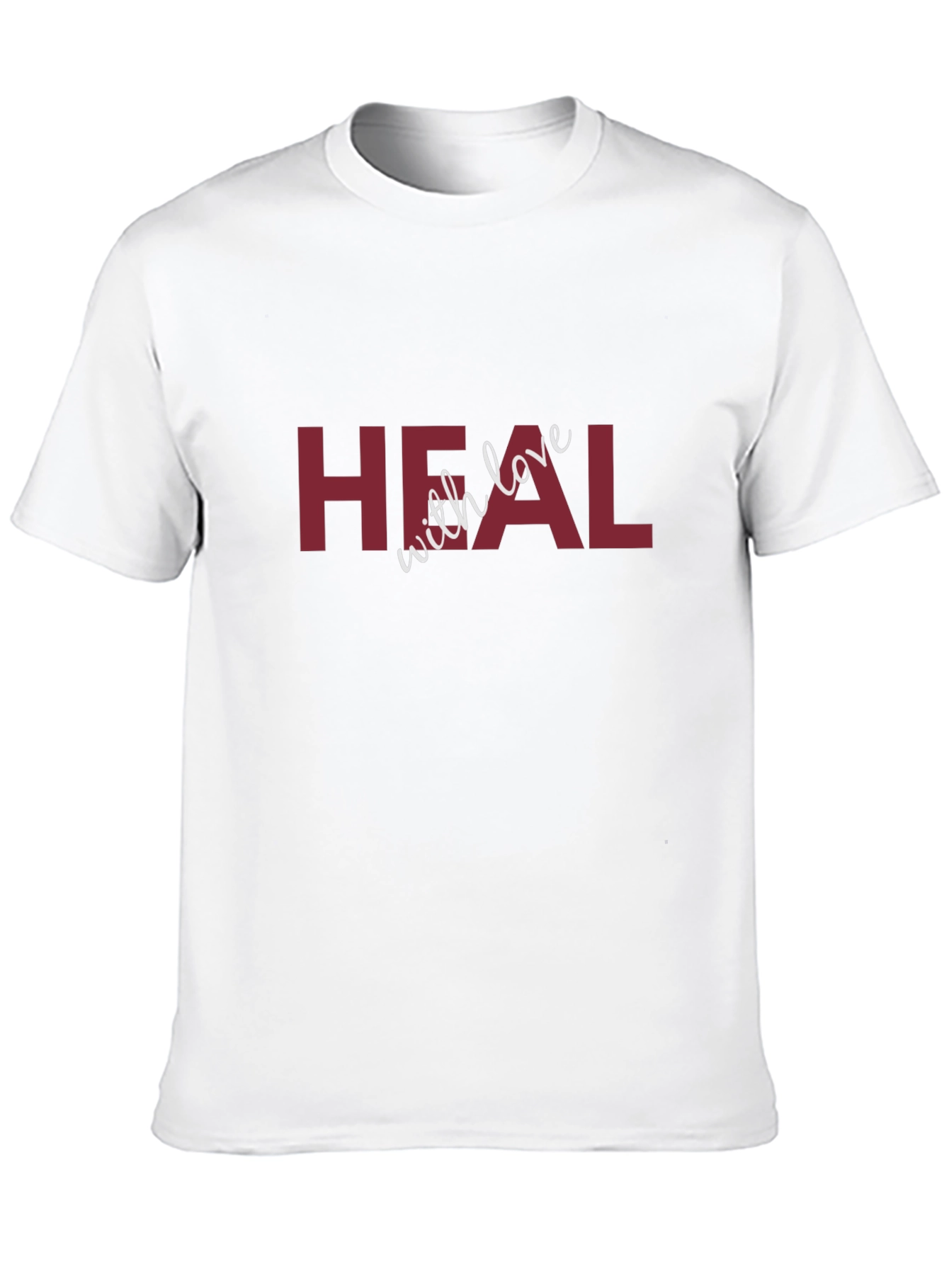 Heal with Love Graphic Black T-Shirt