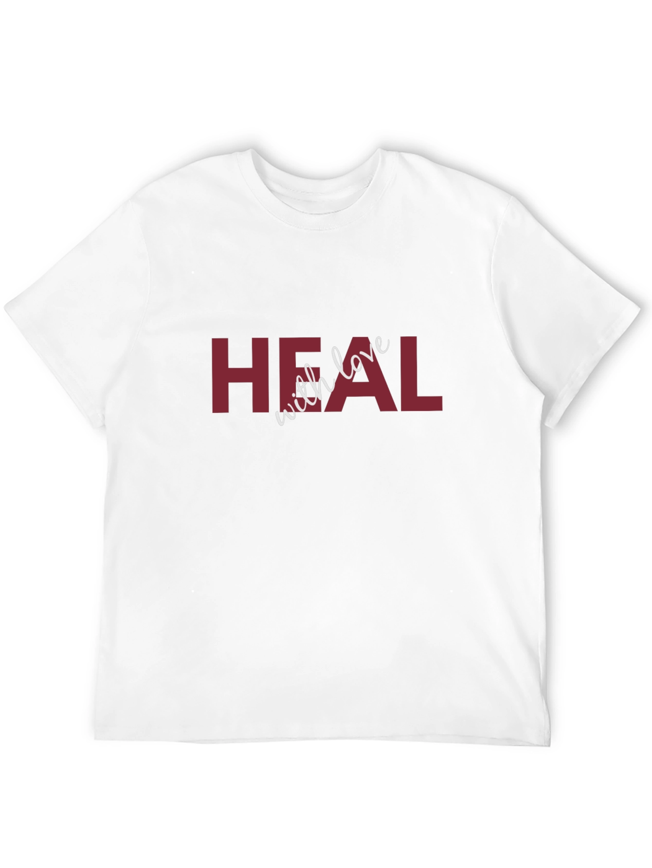 Heal with Love Graphic Black T-Shirt