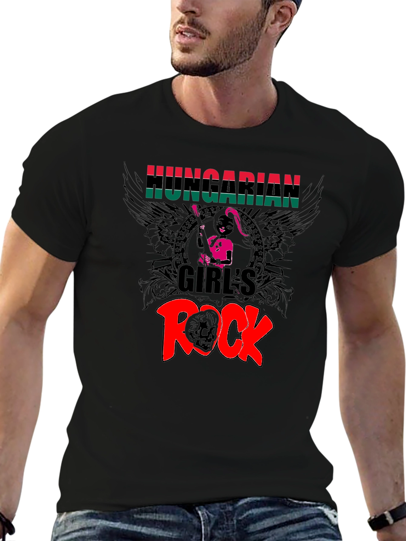 Hungarian Girls Rock T-Shirt - Black Tee