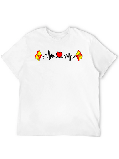 Spain Heartbeat T-Shirt - Spanish Pride Tee
