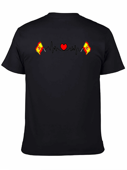 Spain Heartbeat T-Shirt - Spanish Pride Tee
