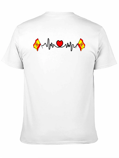 Spain Heartbeat T-Shirt - Spanish Pride Tee