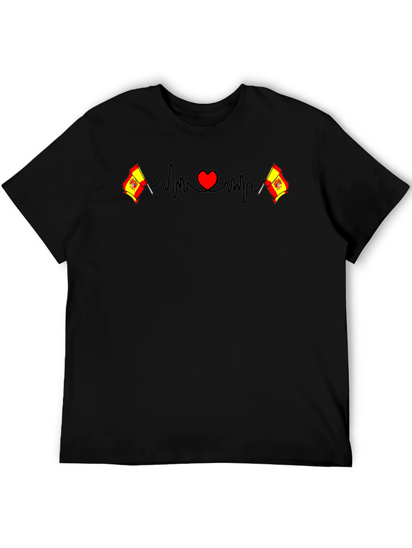 Spain Heartbeat T-Shirt - Spanish Pride Tee