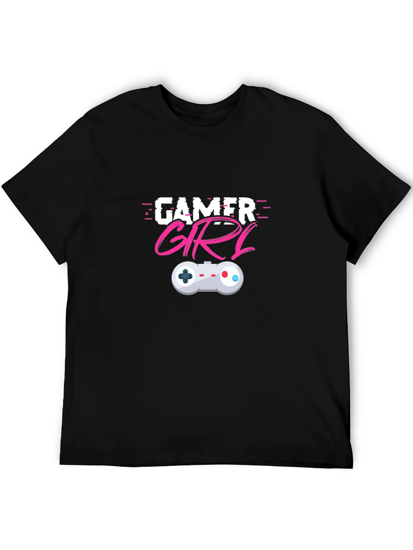 Gamer Girl T-Shirt - Black Cotton Blend
