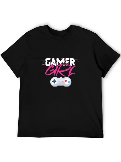 Gamer Girl T-Shirt - Black Cotton Blend