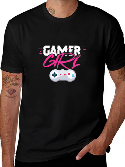 Gamer Girl T-Shirt - Black Cotton Blend