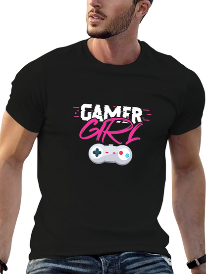 Gamer Girl T-Shirt - Black Cotton Blend