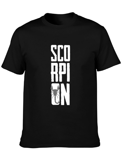 Scorpion Graphic Print Black T-Shirt