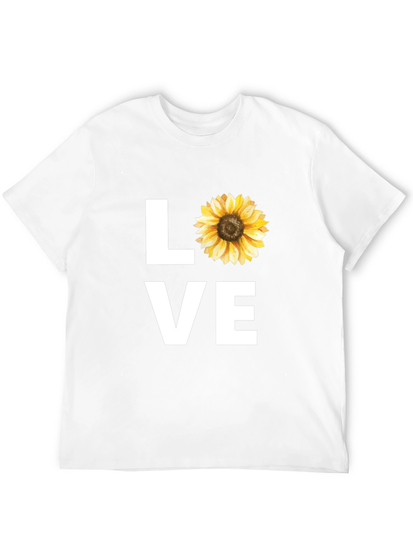 Sunflower LOVE Graphic Tee - Stylish Black T-Shirt