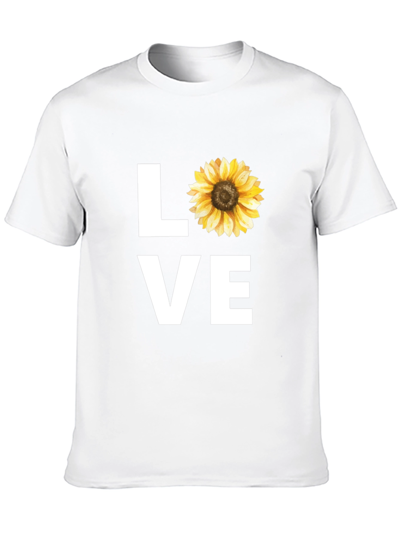 Sunflower LOVE Graphic Tee - Stylish Black T-Shirt