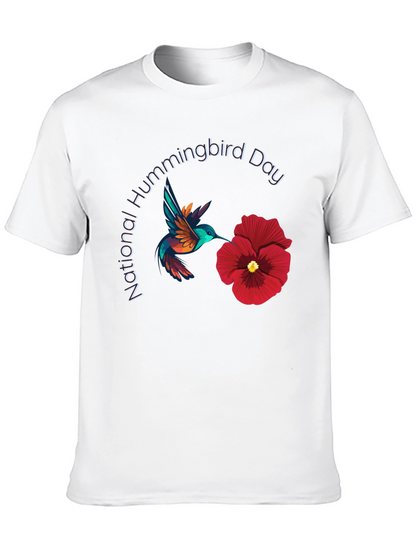 National Hummingbird Day Black T-Shirt