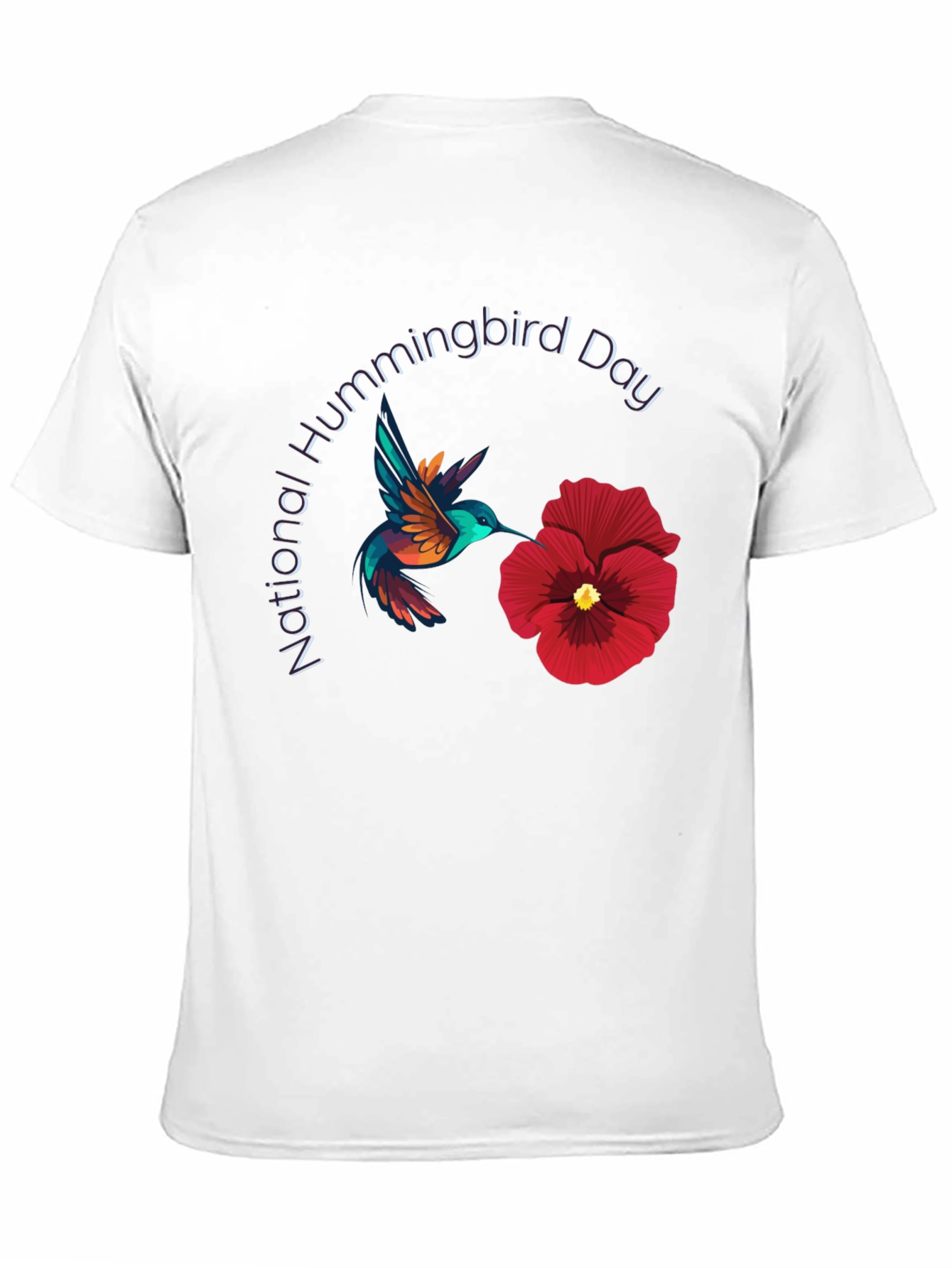 National Hummingbird Day Black T-Shirt
