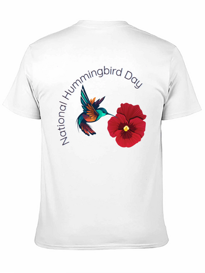 National Hummingbird Day Black T-Shirt