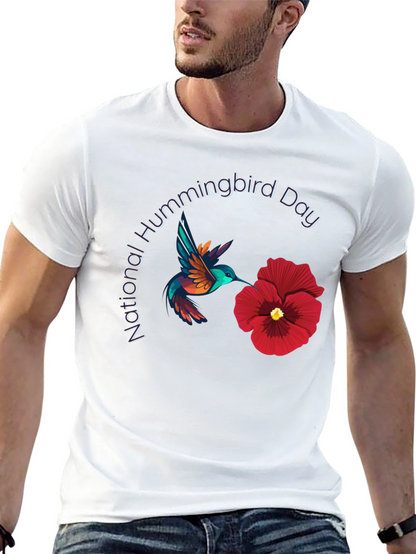 National Hummingbird Day Black T-Shirt