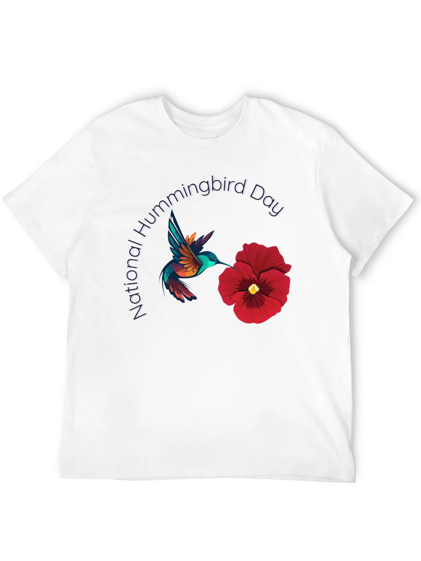 National Hummingbird Day Black T-Shirt