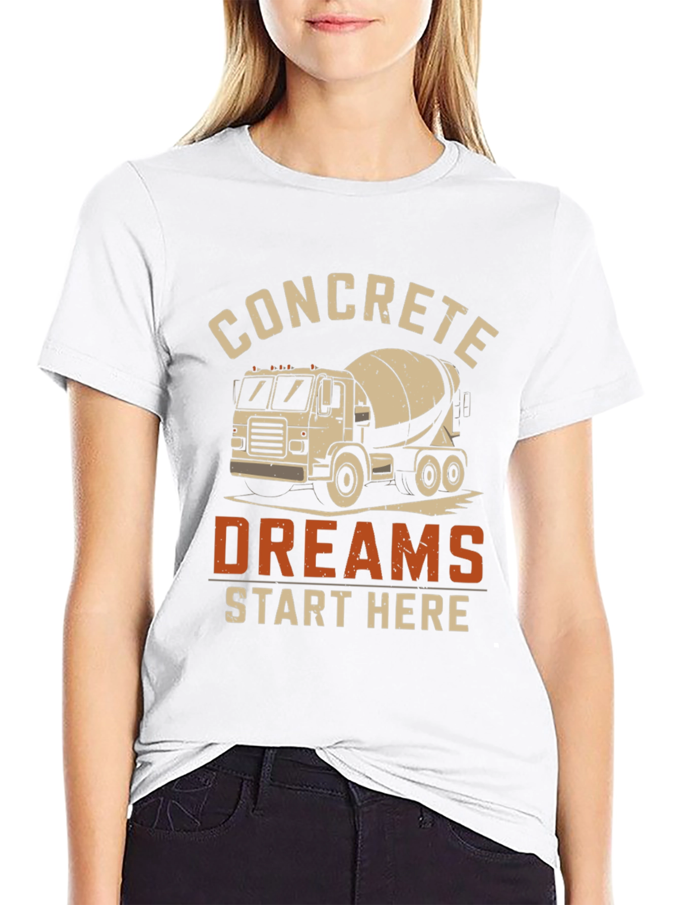 Concrete Dreams T-Shirt - Construction Worker Tee