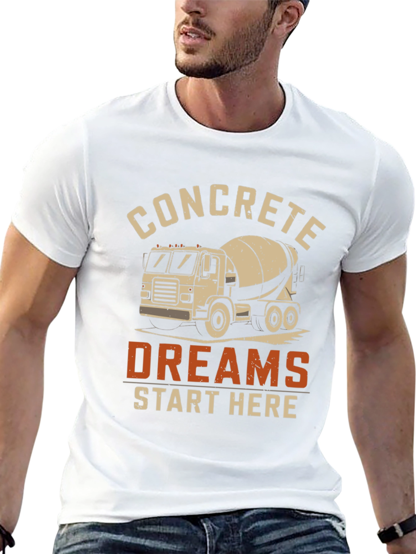 Concrete Dreams T-Shirt - Construction Worker Tee