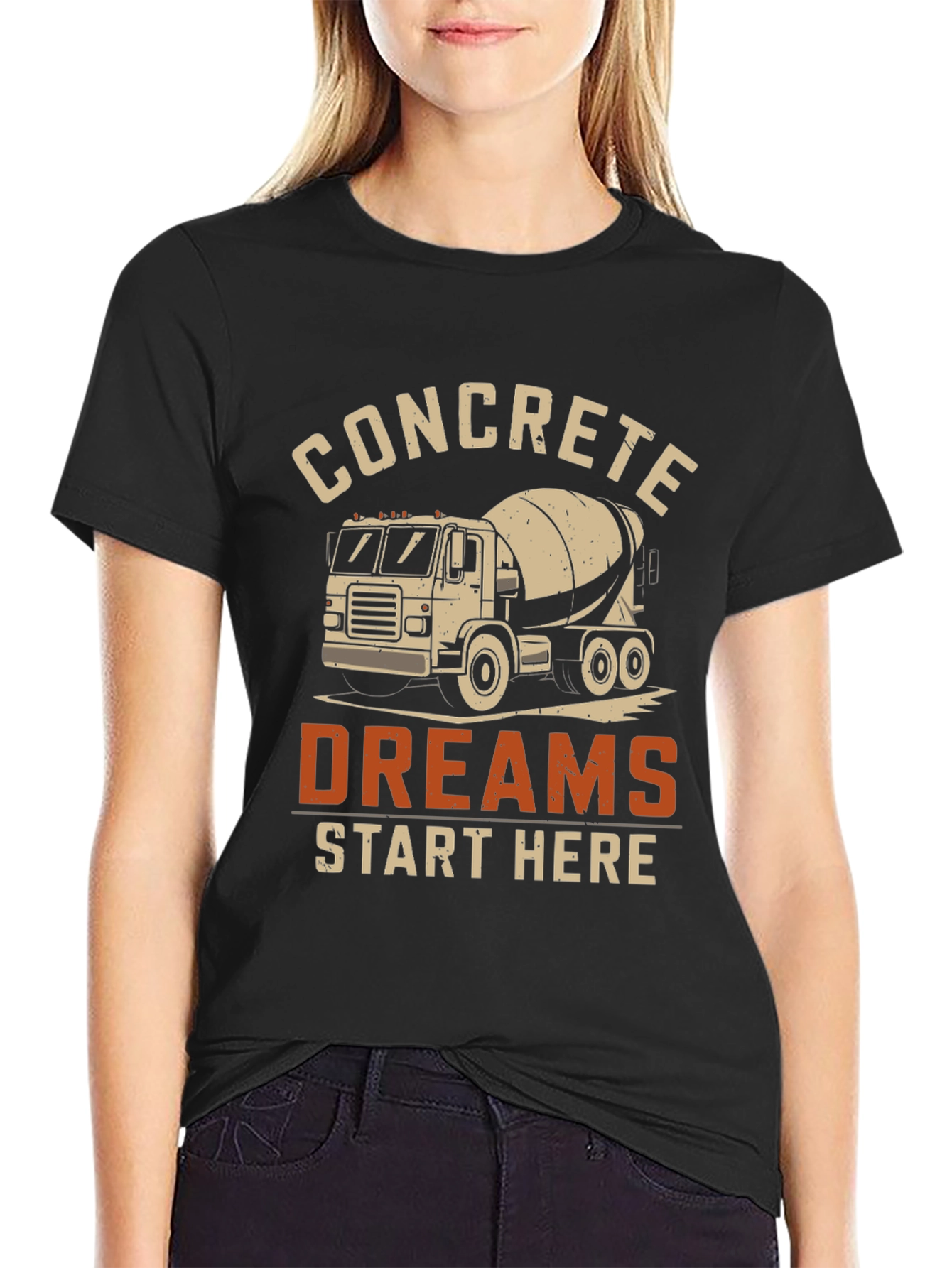 Concrete Dreams T-Shirt - Construction Worker Tee