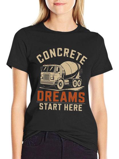 Concrete Dreams T-Shirt - Construction Worker Tee