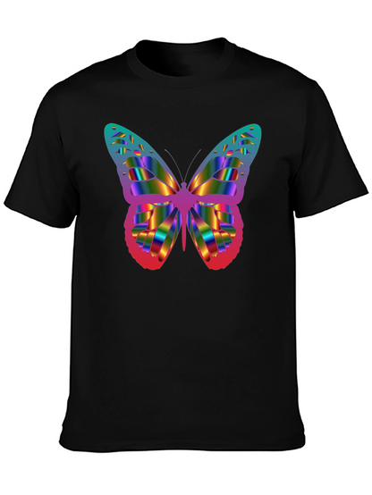 Rainbow Butterfly Graphic T-Shirt