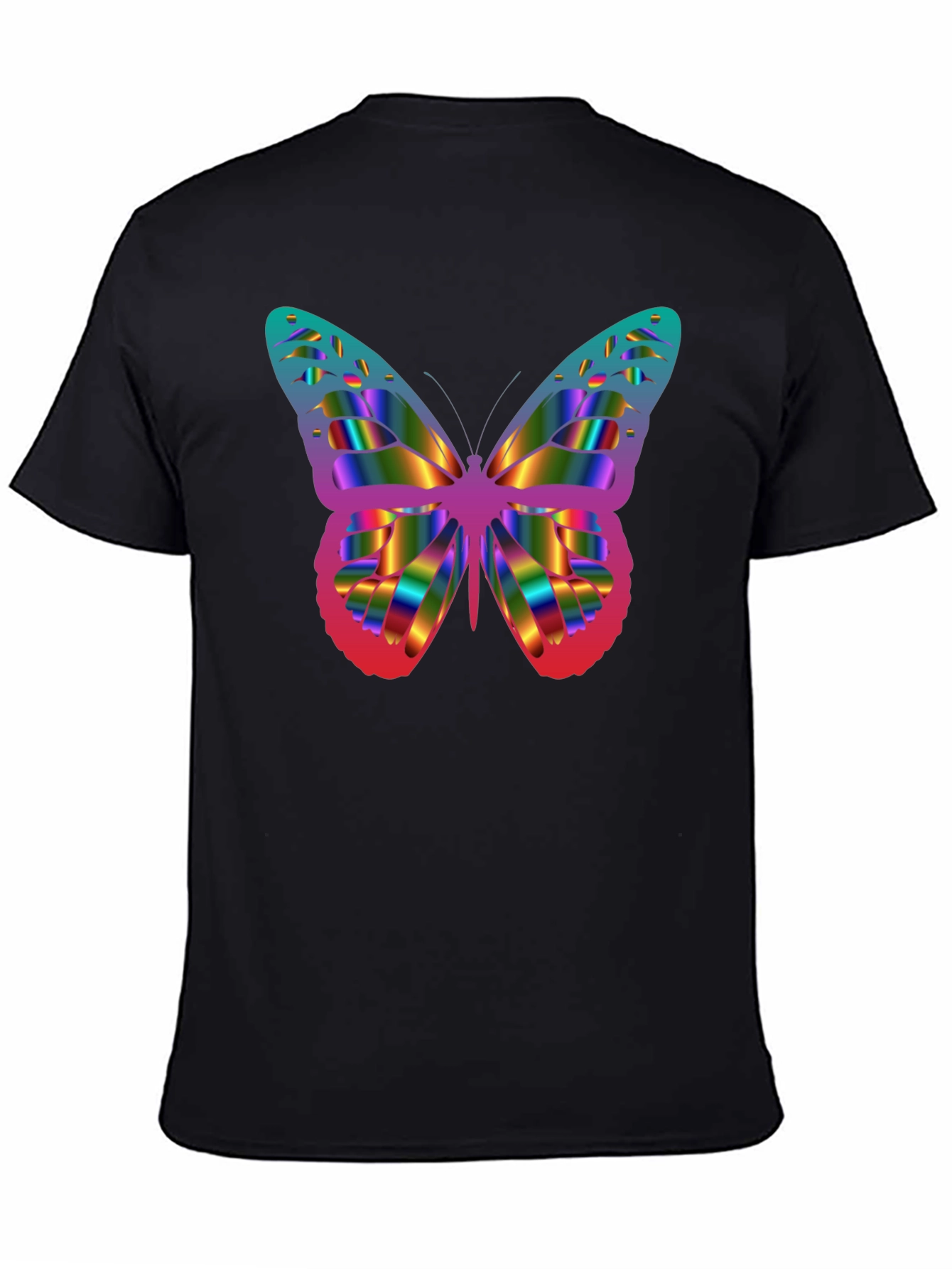 Rainbow Butterfly Graphic T-Shirt