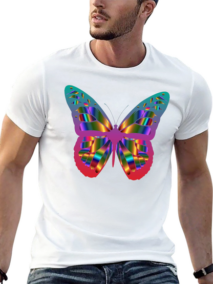 Rainbow Butterfly Graphic T-Shirt
