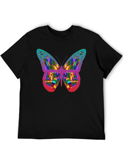 Rainbow Butterfly Graphic T-Shirt
