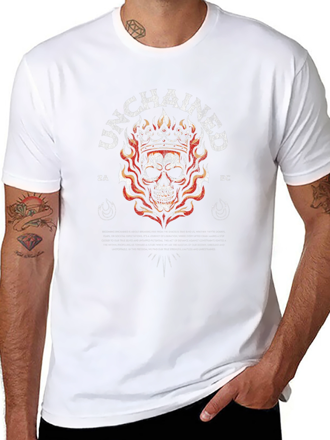 Unchained Skull Crown Graphic Tee