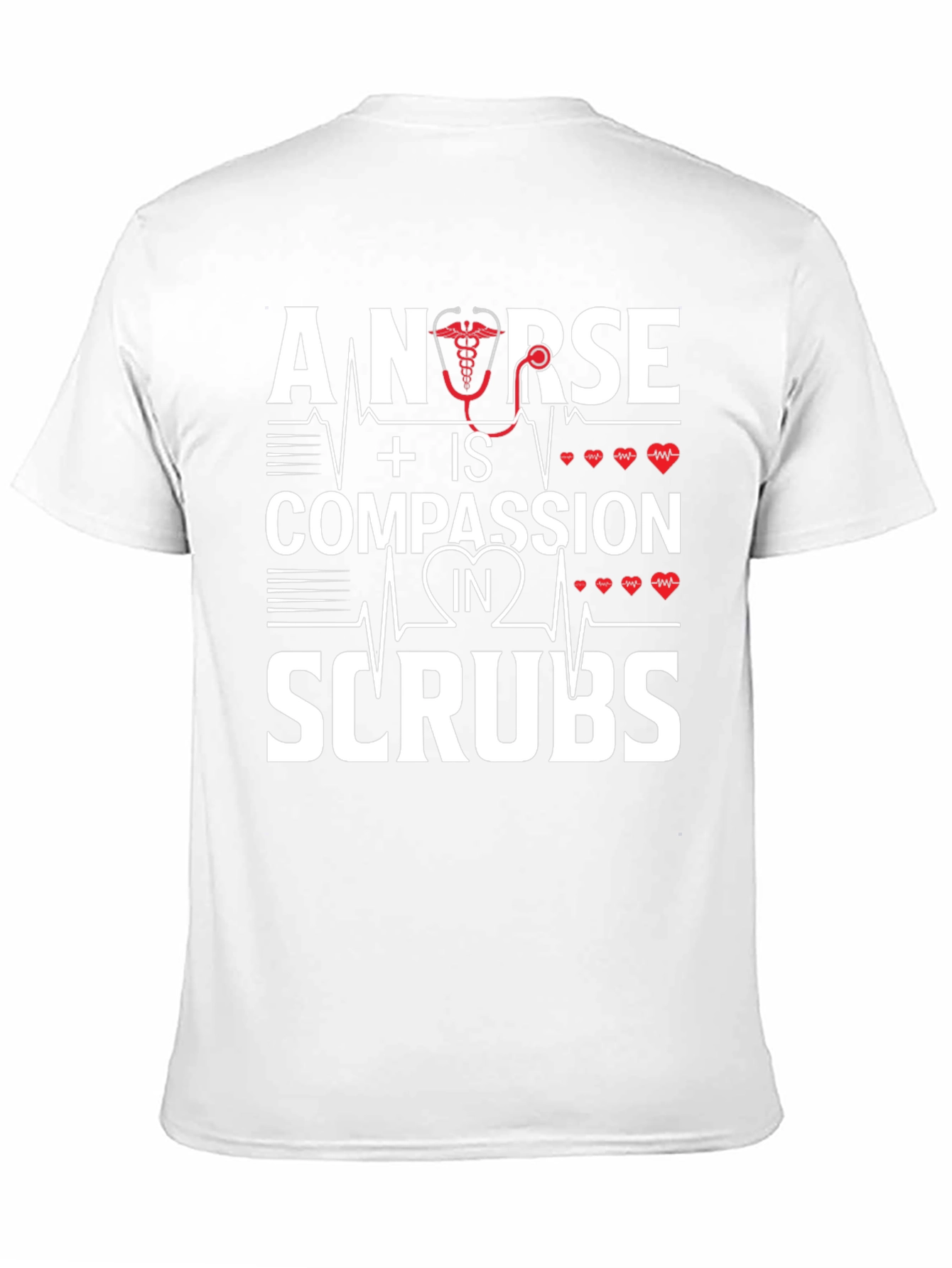Nurse Compassion in Scrubs Graphic T-Shirt