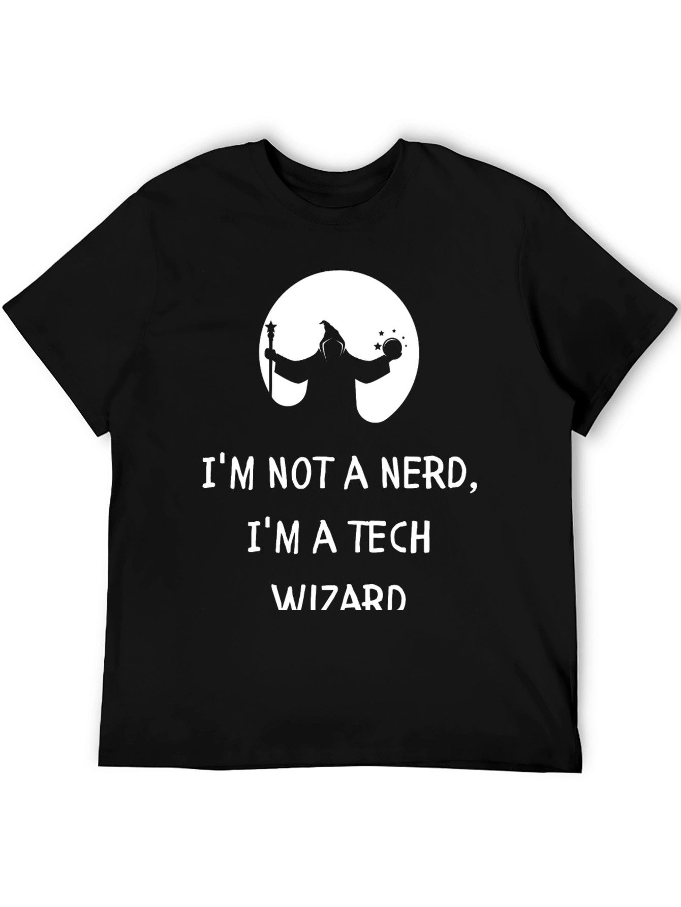 Tech Wizard Graphic Tee - Black