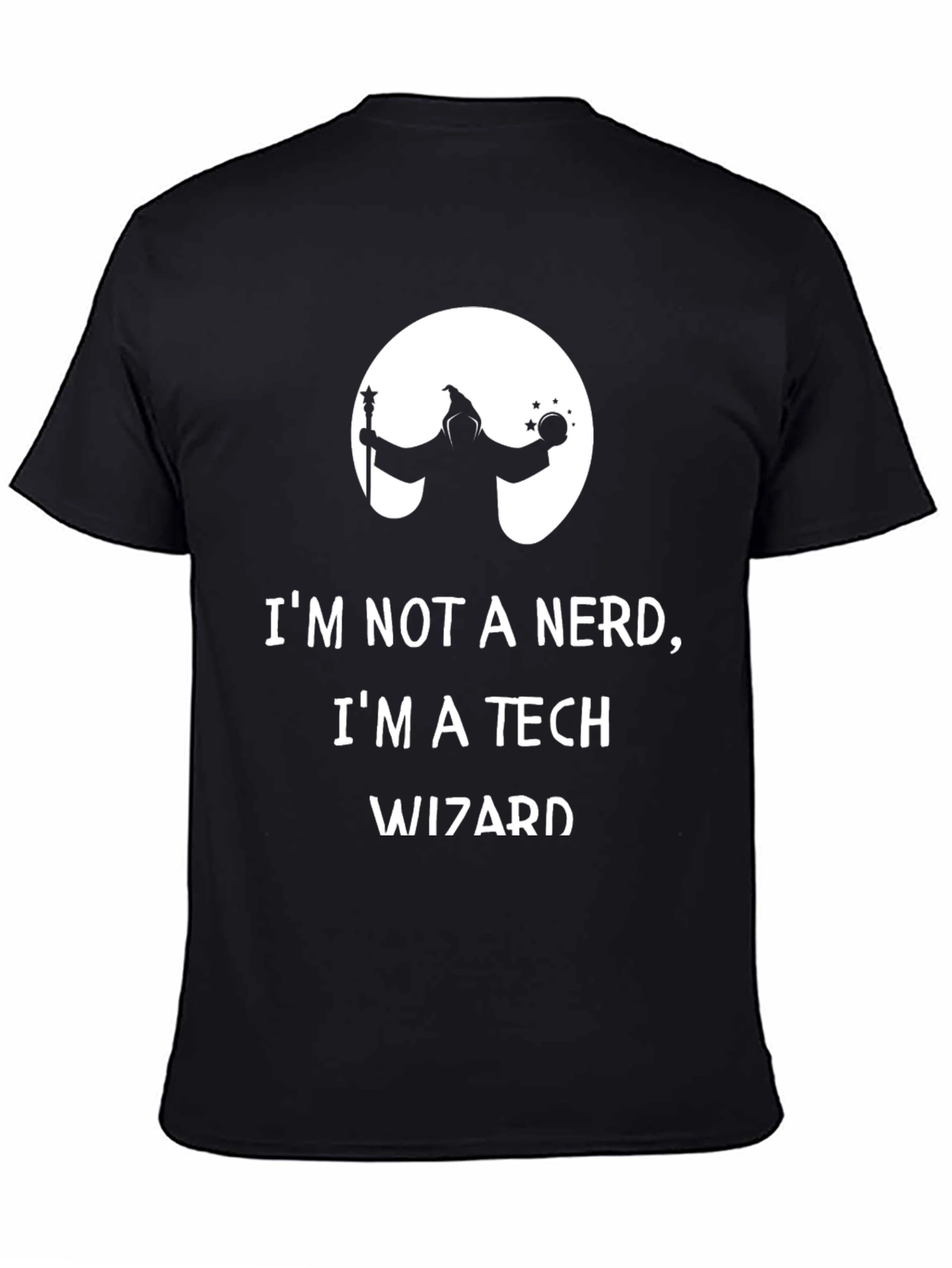 Tech Wizard Graphic Tee - Black
