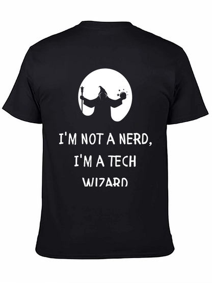 Tech Wizard Graphic Tee - Black