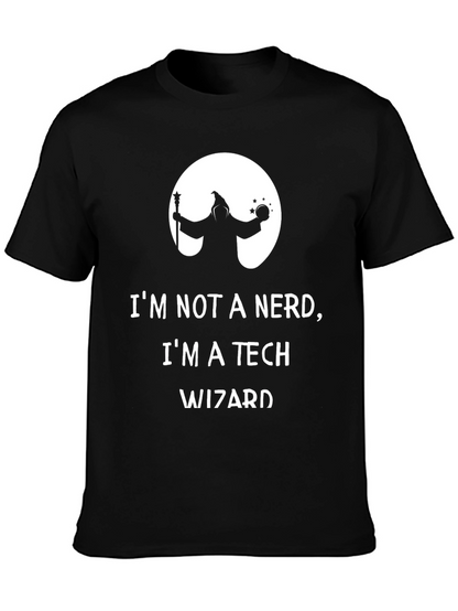 Tech Wizard Graphic Tee - Black