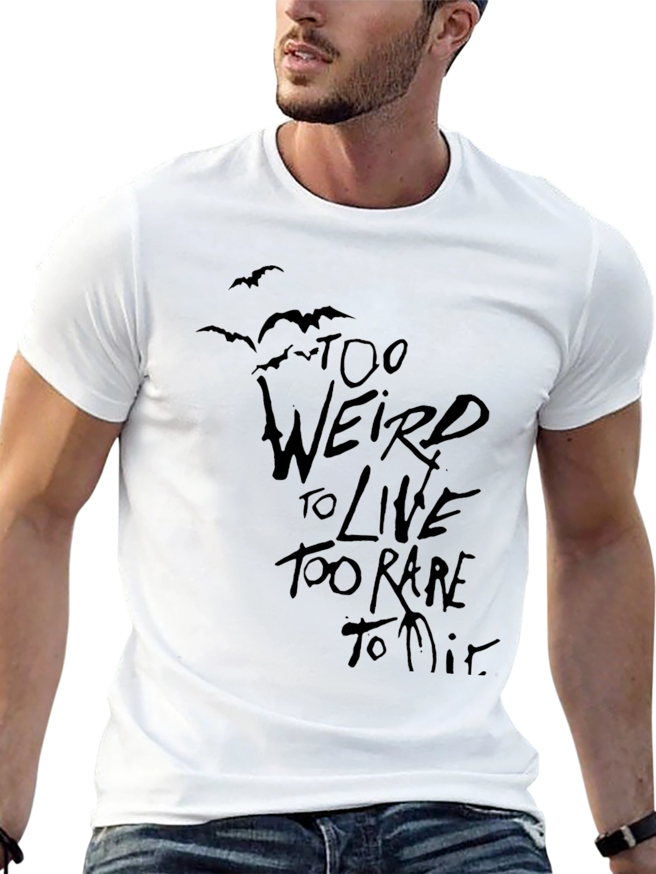 Too Weird to Live Black Graphic Tee