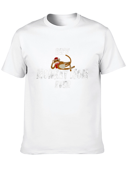 Best Monkey Mom Ever T-Shirt - Novelty Graphic Tee