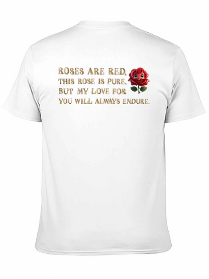 Romantic Rose Poem Graphic Tee